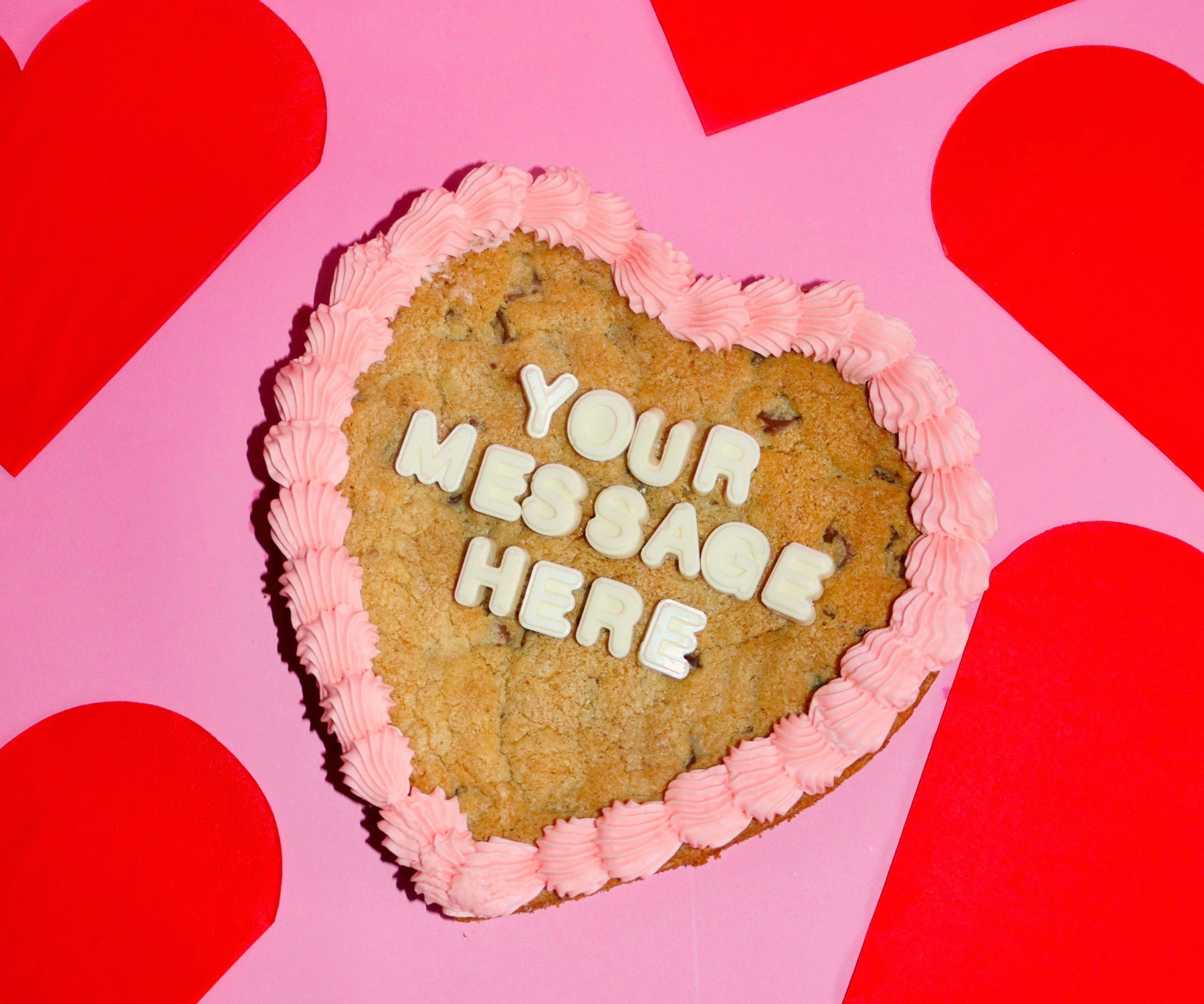 Heart Cookie Cake Pre-order